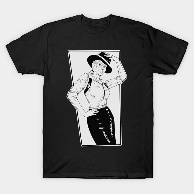 Detective Noir T-Shirt by StedySlav